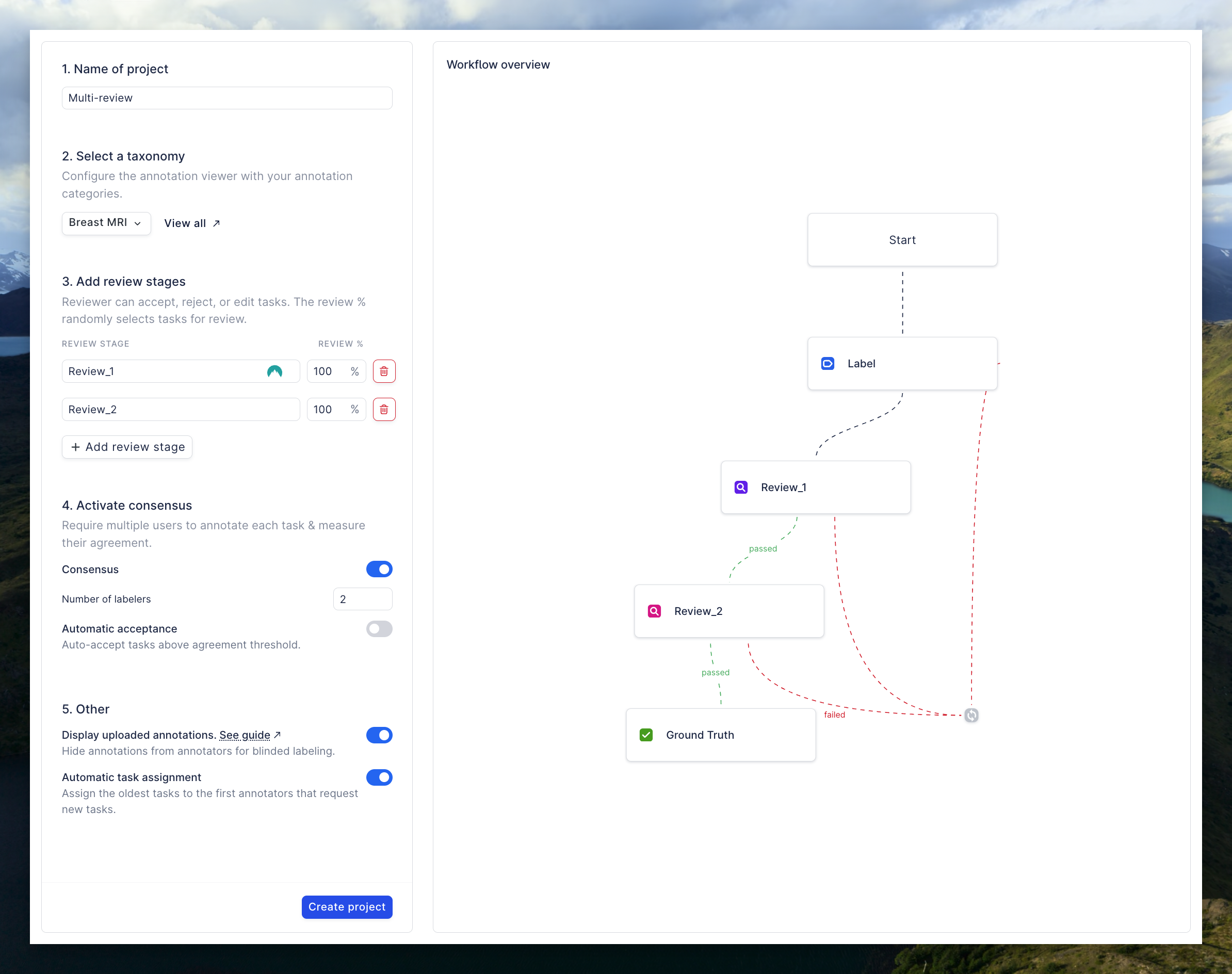 RedBrick AI flexible workflow